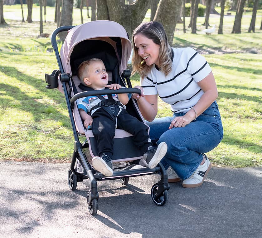 Cochecito POCKET con Accesorios Rosa Viejo