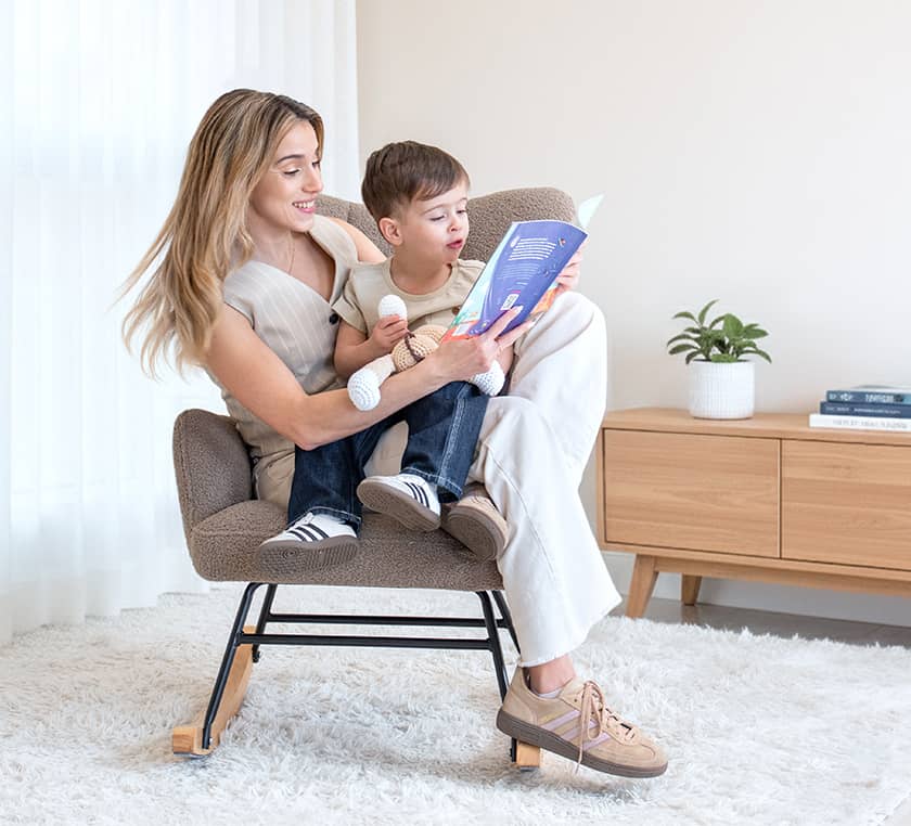 Silla Mecedora Alba Visón