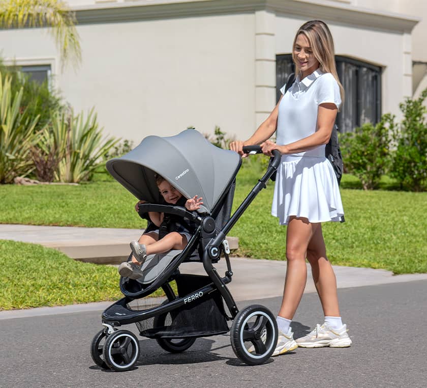 Coche FERRO V2 Accesorios Gris Claro