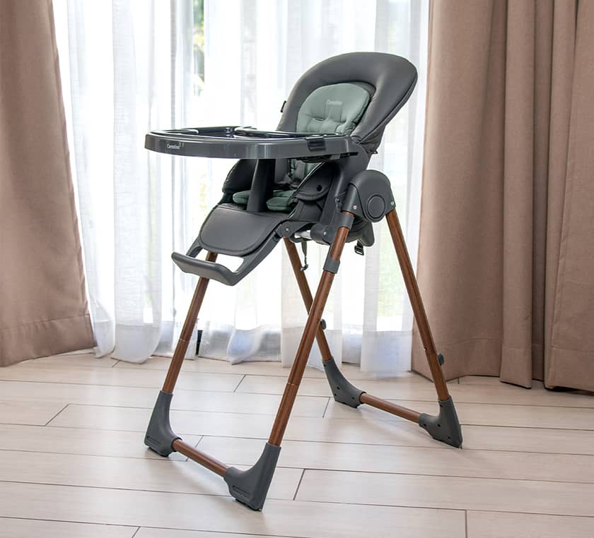 Silla de Comer Malmo con Pad Verde Seco