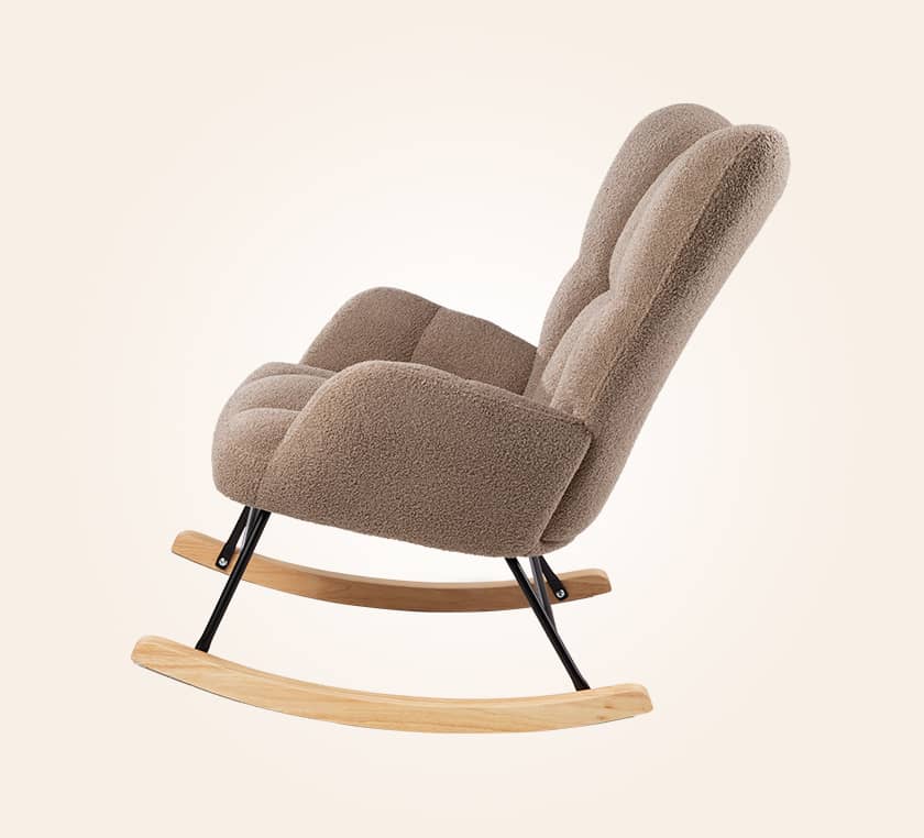 Silla Mecedora Alba Gris Topo