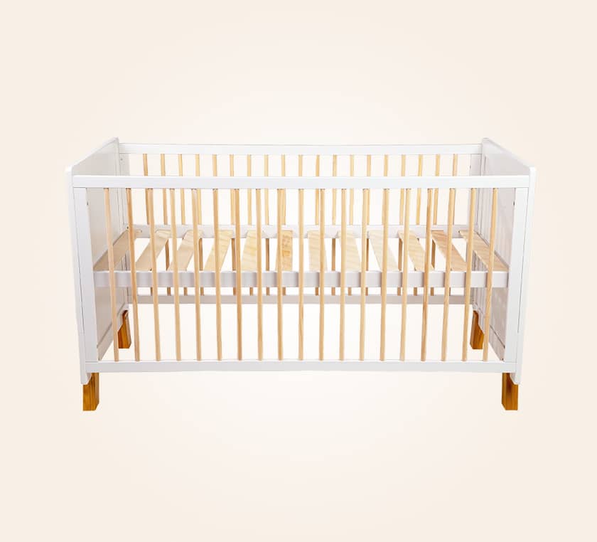 Cuna Cama de Madera Vigo 140x70 Blanco