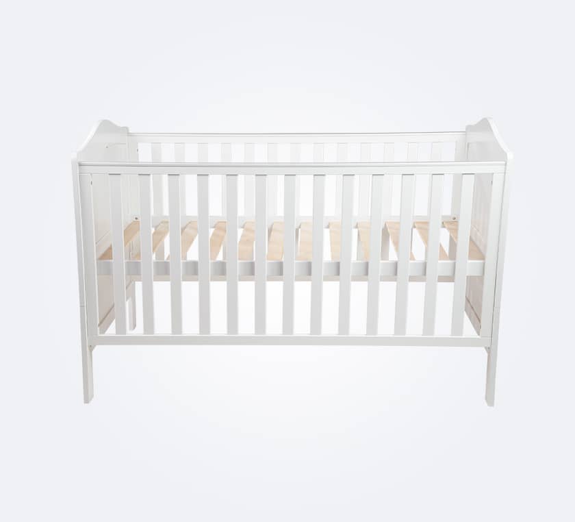 Cuna Cama de Madera Toledo 140x70 Blanco