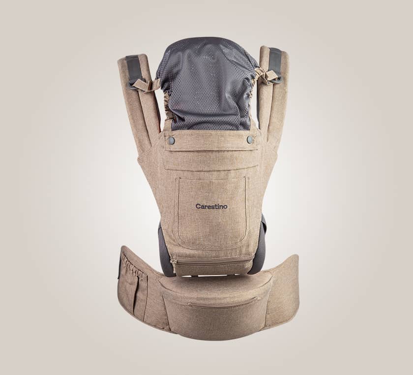 Mochila Porta Bebé 9 en 1 Almendra