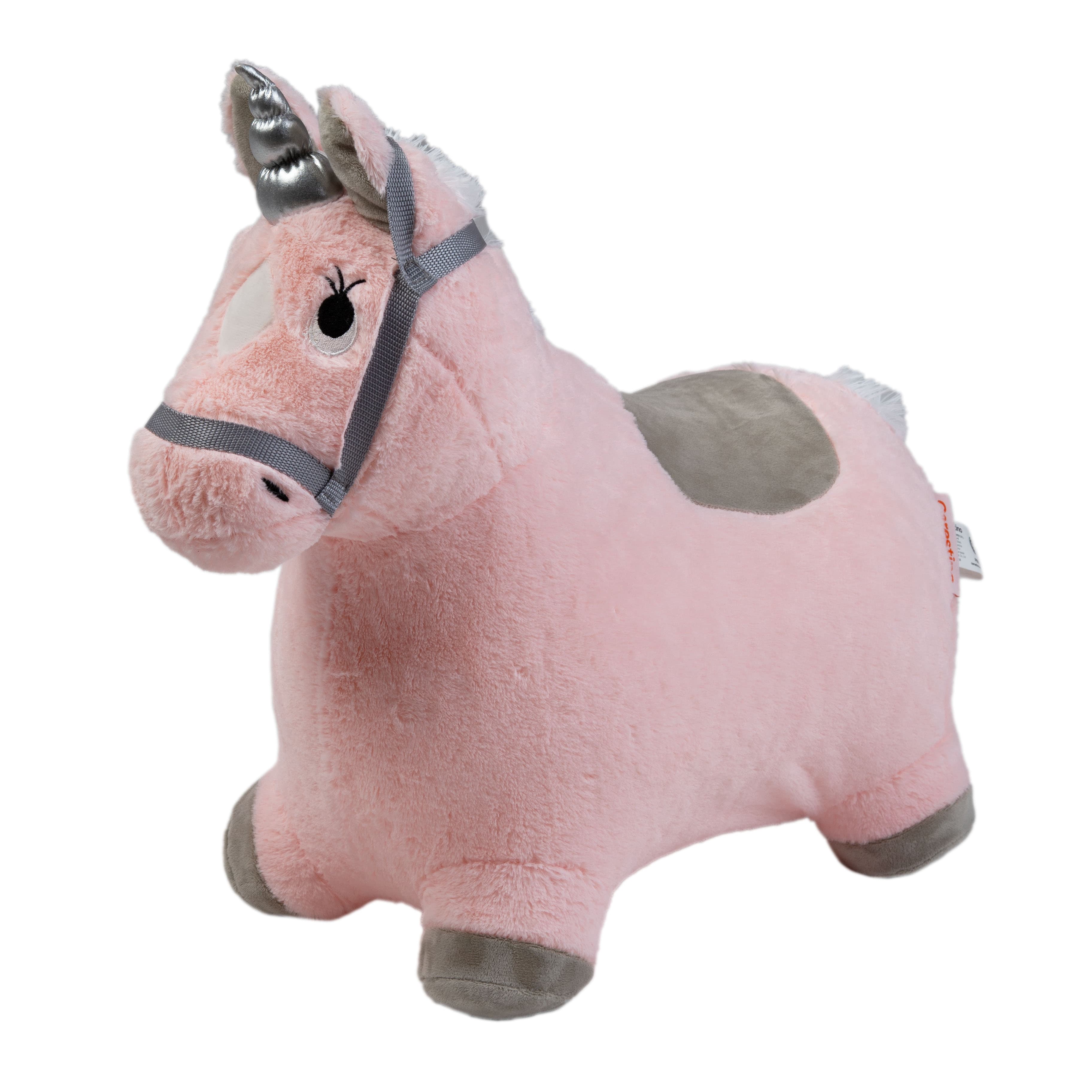 Imagen 1 de 4 de Saltarín de Peluche Inflable +18meses Unicornio