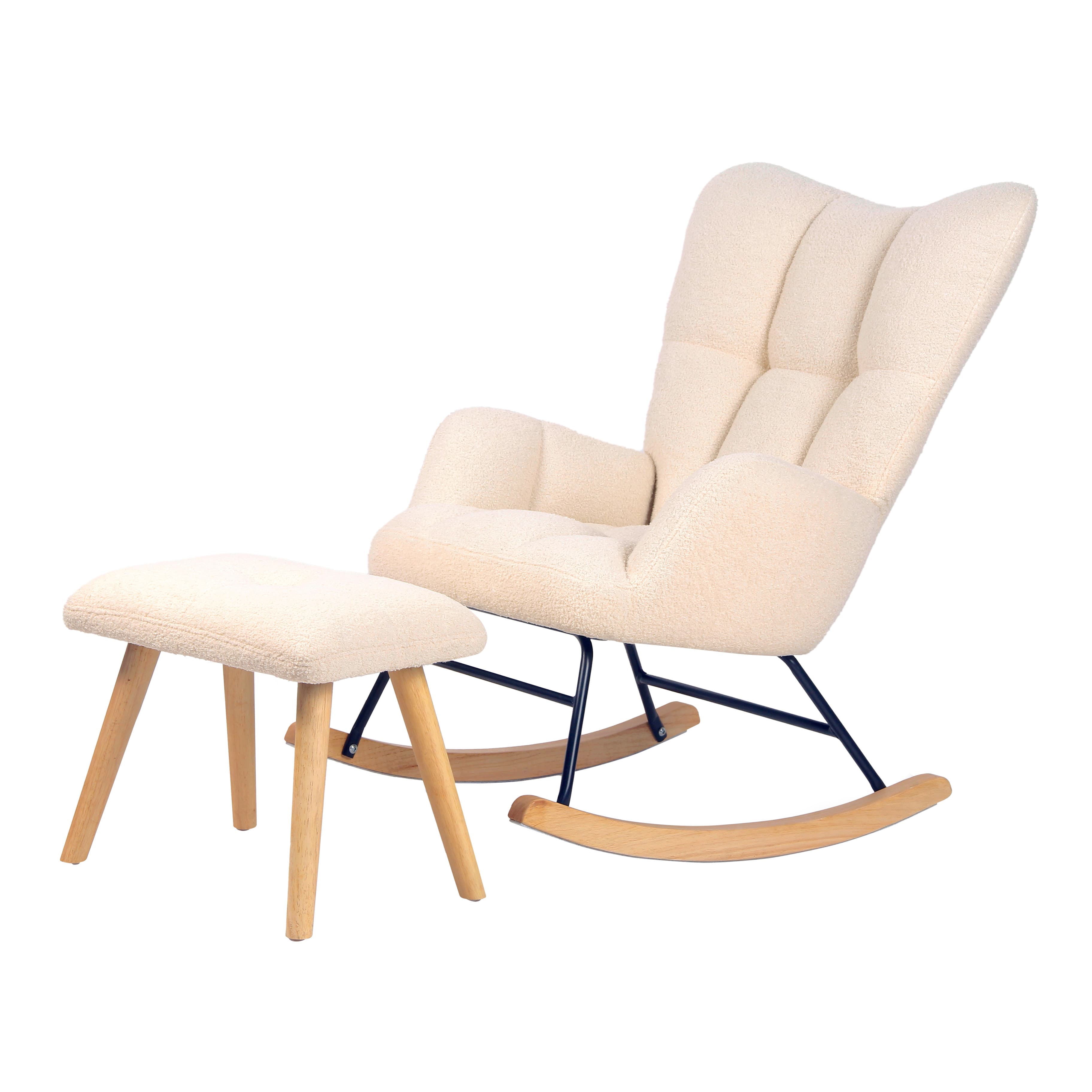 Imagen 1 de 4 de Sillón Mecedor Alba con Apoyapies