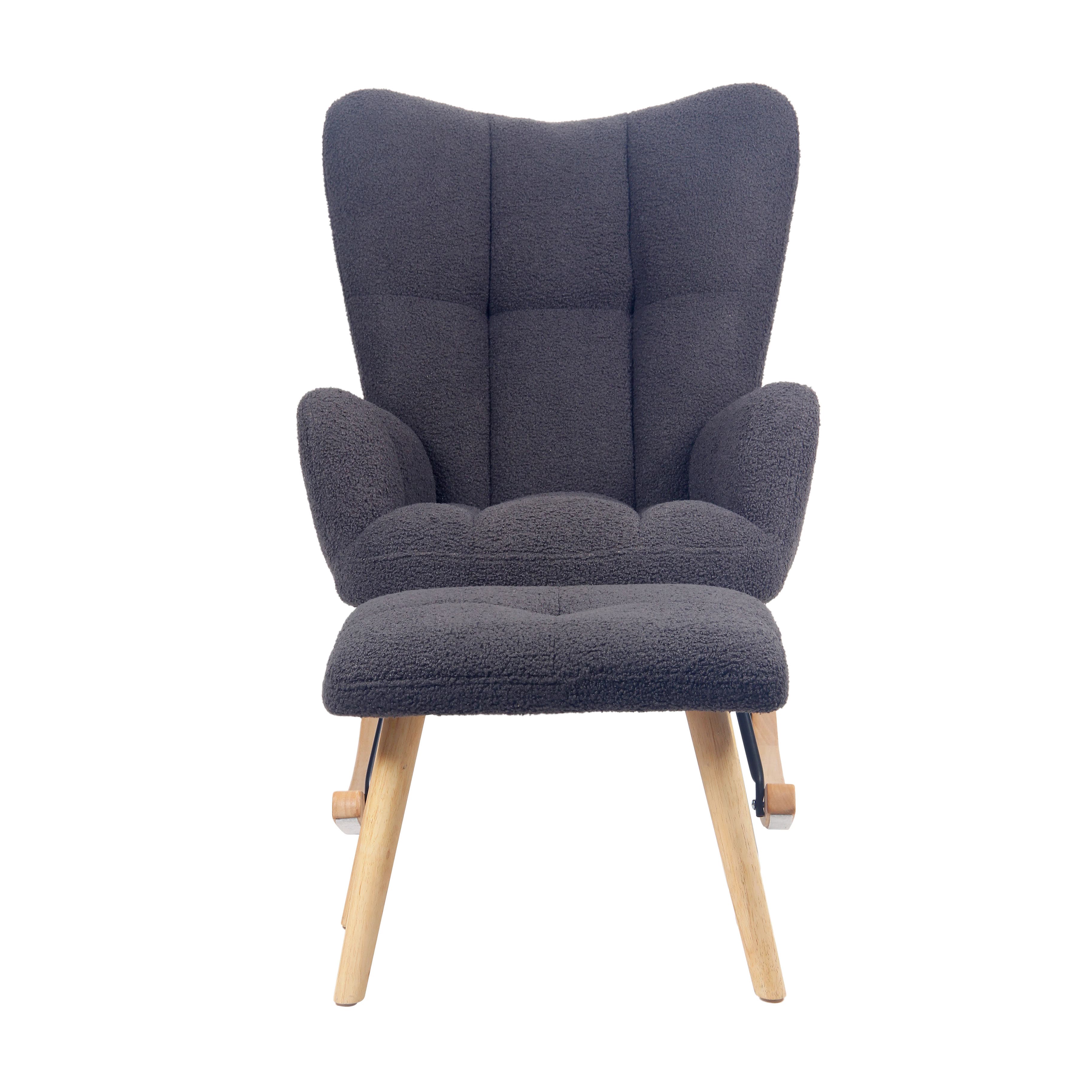 Imagen 2 de 4 de Sillón Mecedor Alba con Apoyapies