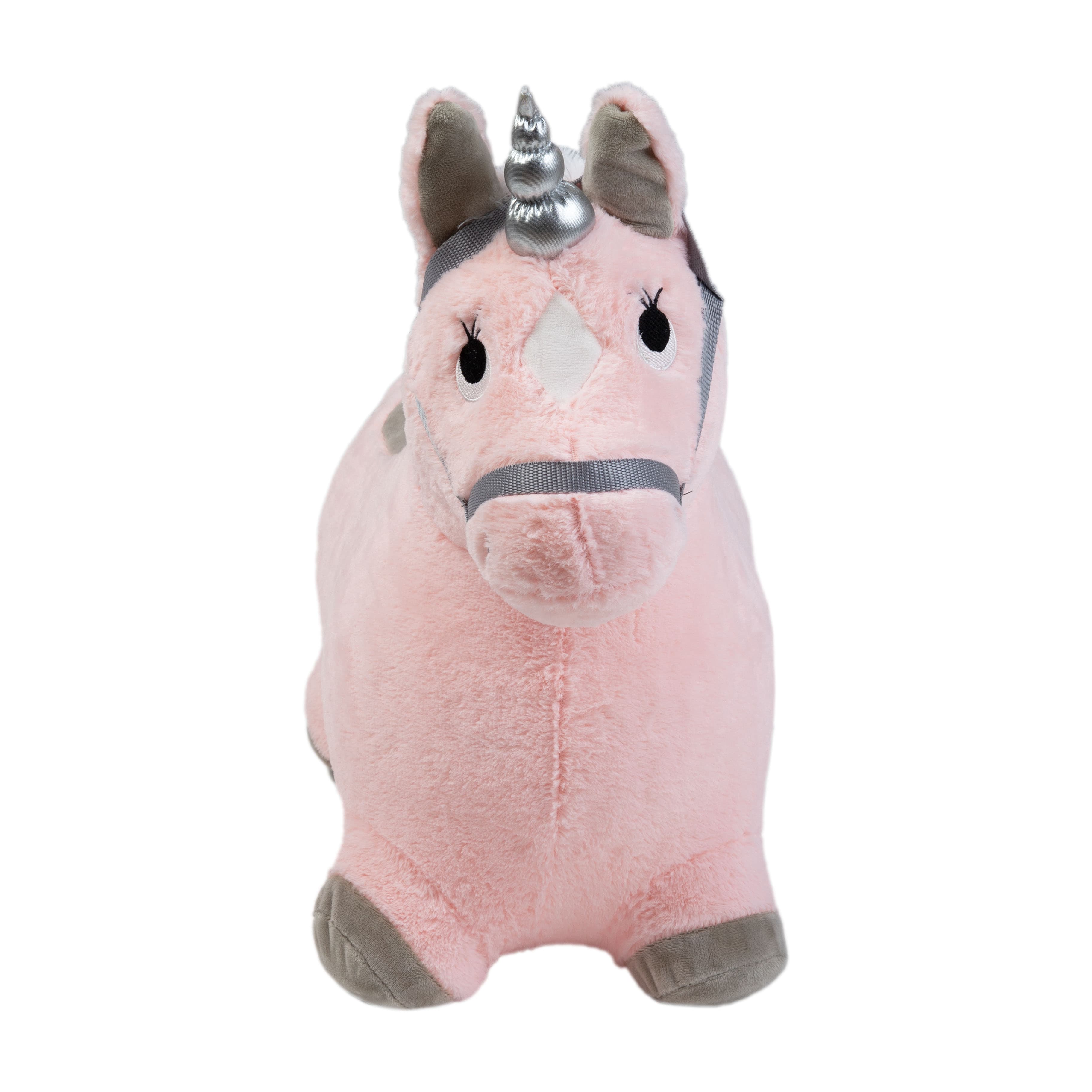 Imagen 3 de 4 de Saltarín de Peluche Inflable +18meses Unicornio