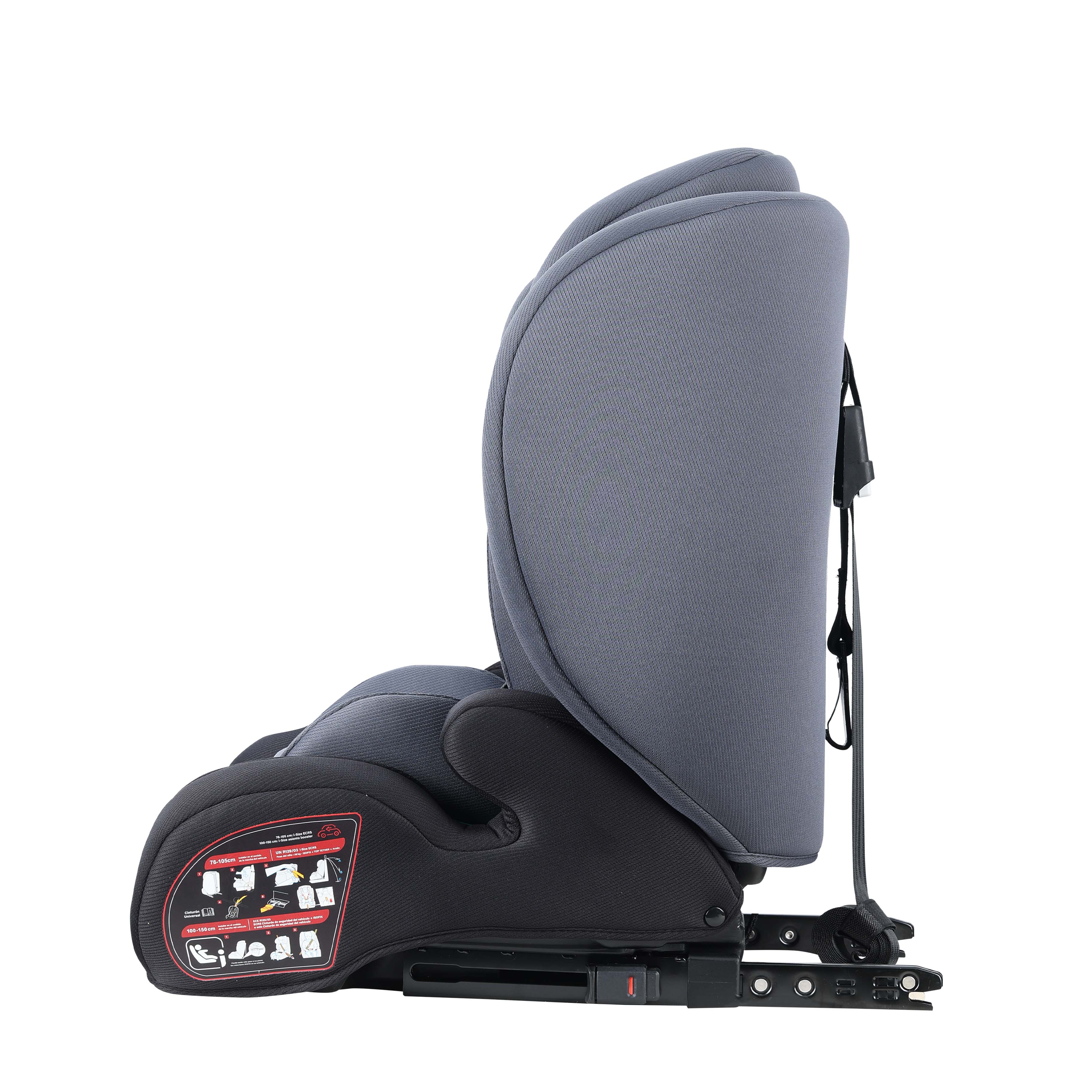 Imagen 3 de 4 de Butaca MUNICH I-Size 76-150cm Isofix Azul Grisaceo