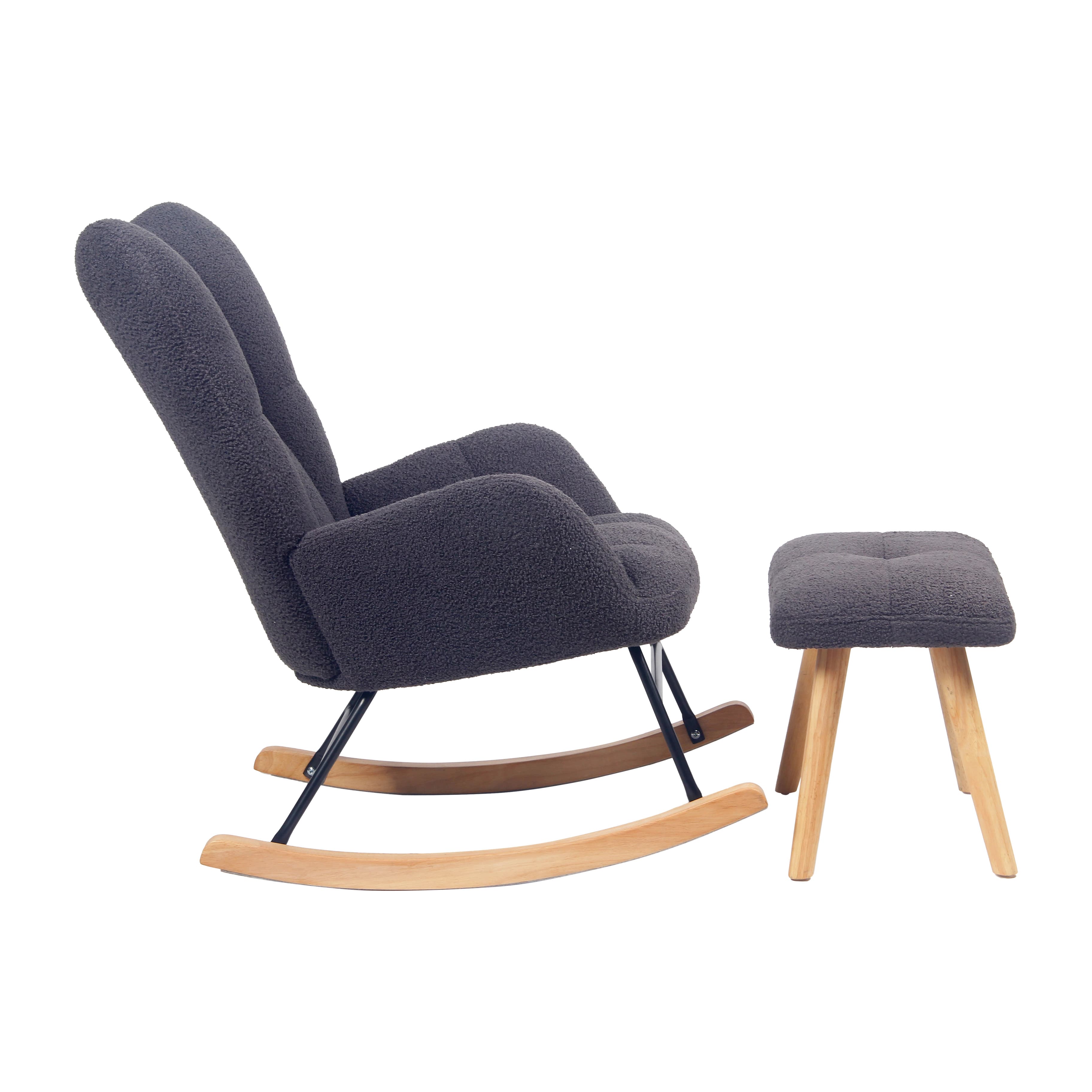 Imagen 3 de 4 de Sillón Mecedor Alba con Apoyapies