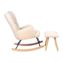 Miniatura 3 de Sillón Mecedor Alba con Apoyapies