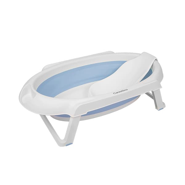 Bañera Plegable con Soporte Celeste