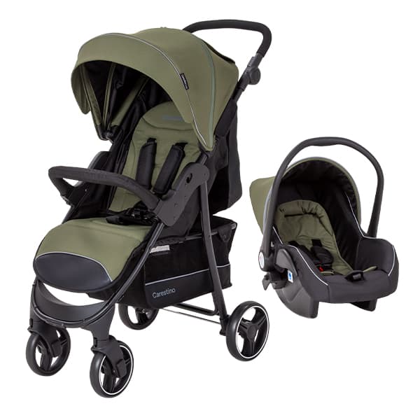 Coche CITY TRAVEL V3 Accesorios VERDE MILITAR