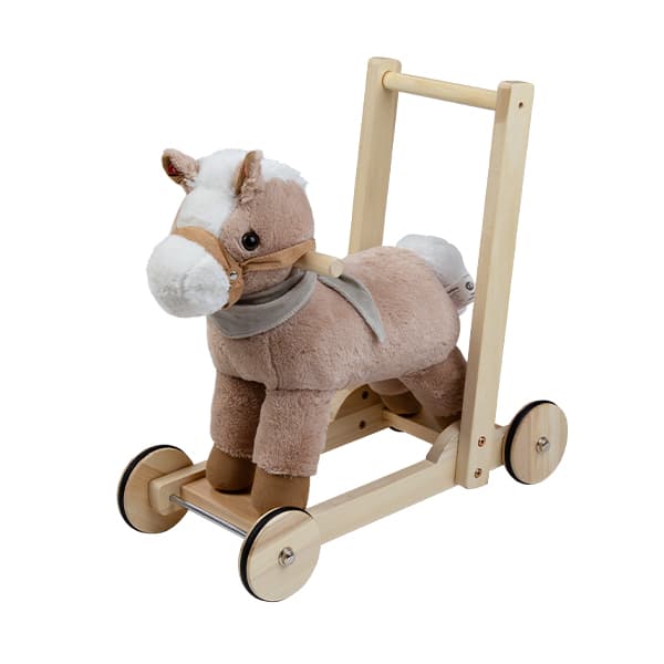 Peluche Caminador y Pata Pata Caballo Beige