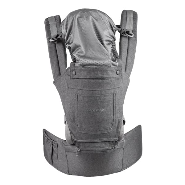 Mochila Porta Bebé 9 en 1 Negro Melange