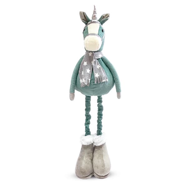 Peluche Extensible Unicornio Verde
