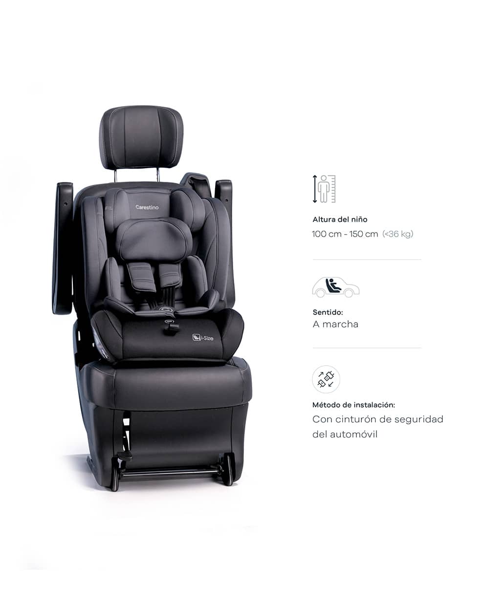 Una silla de auto para distintas etapas producto