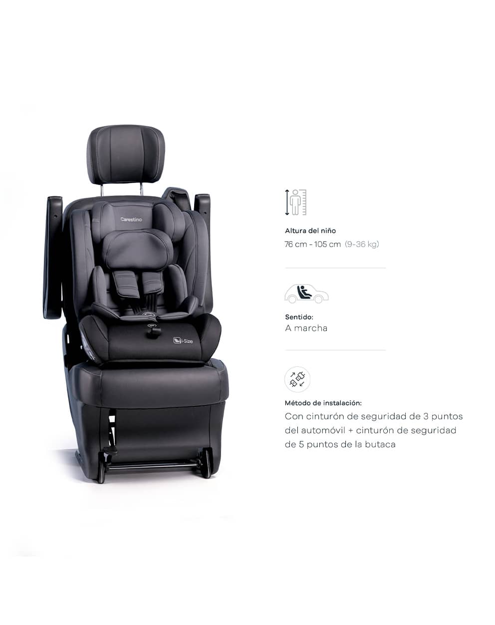 Una silla de auto para distintas etapas producto