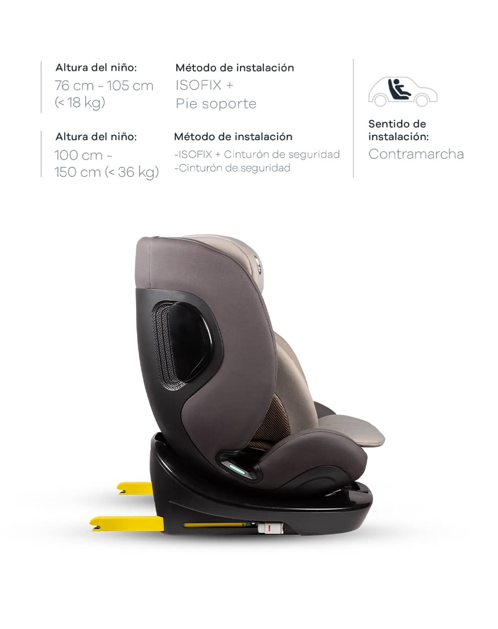 Una silla para auto para todas las etapas producto