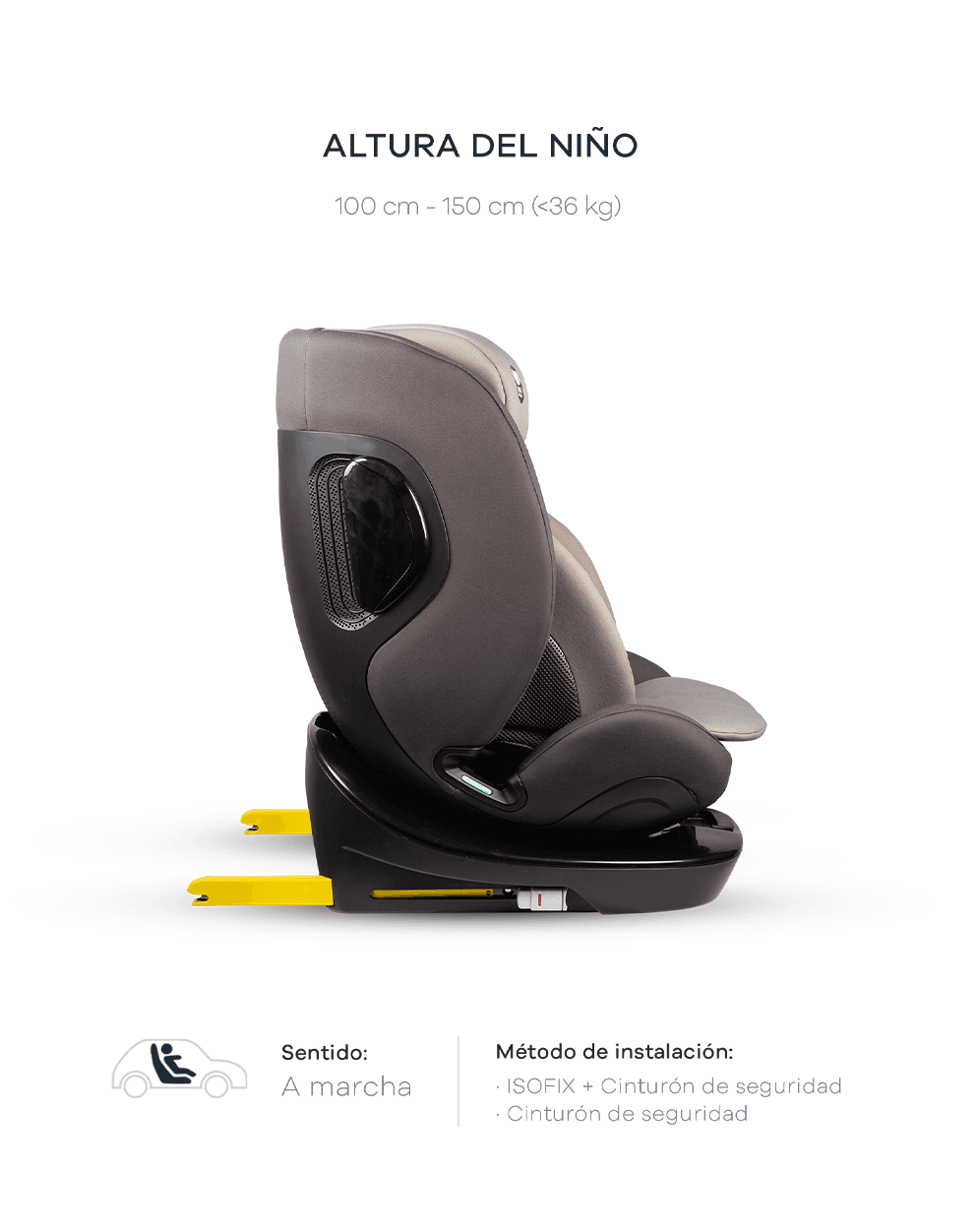 Una silla para auto para todas las etapas producto