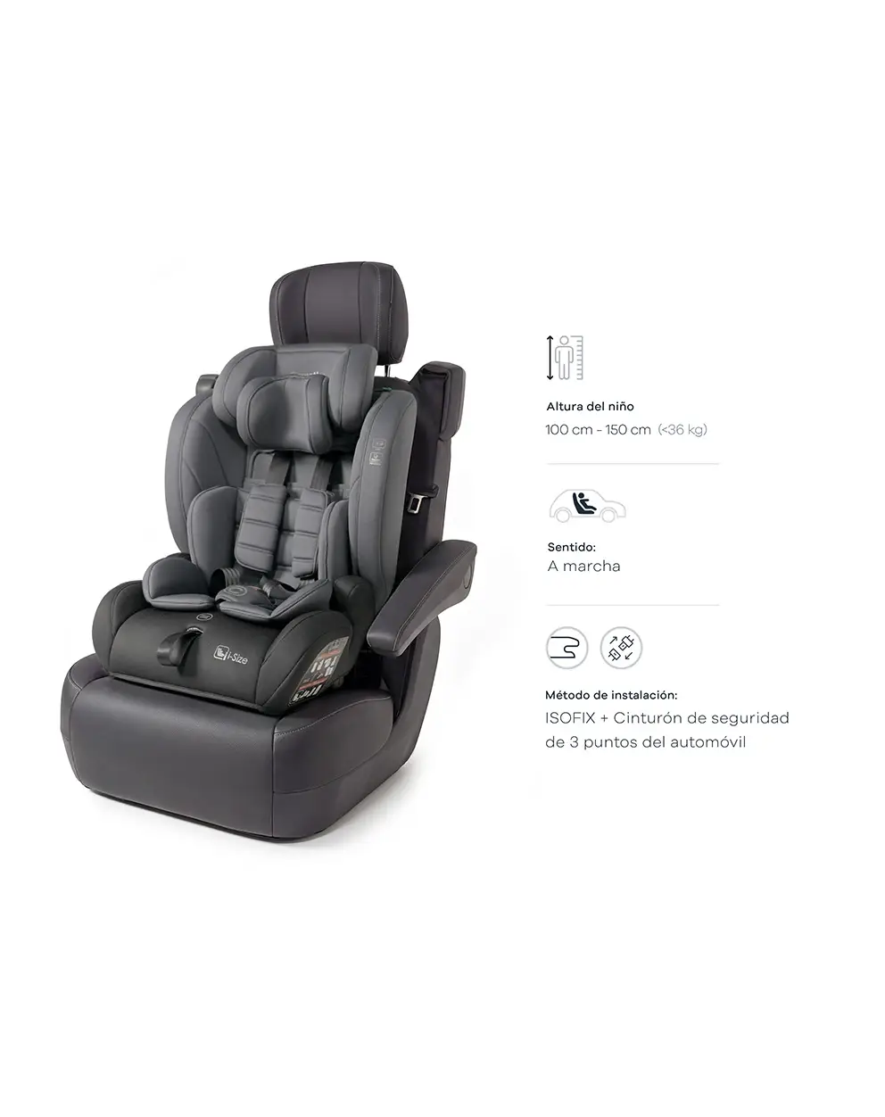 Una silla para auto para distintas etapas producto