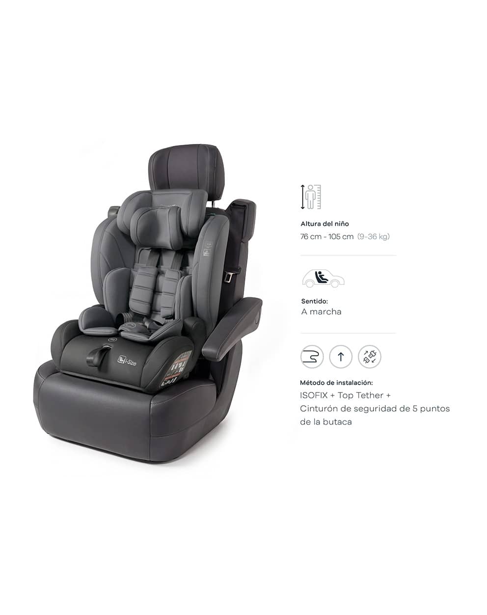 Una silla para auto para distintas etapas producto