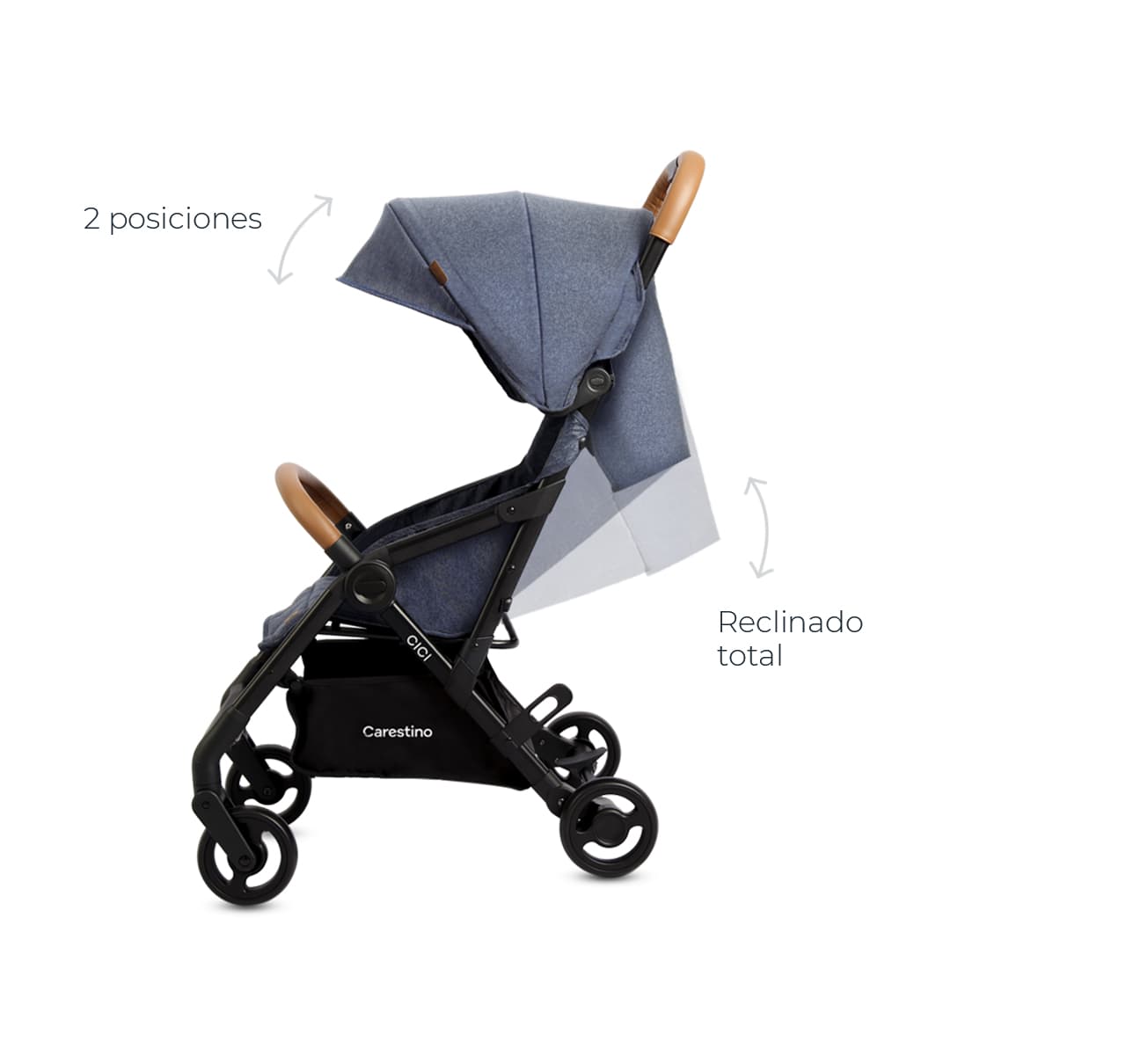 Capota móvil y reclinado total product image