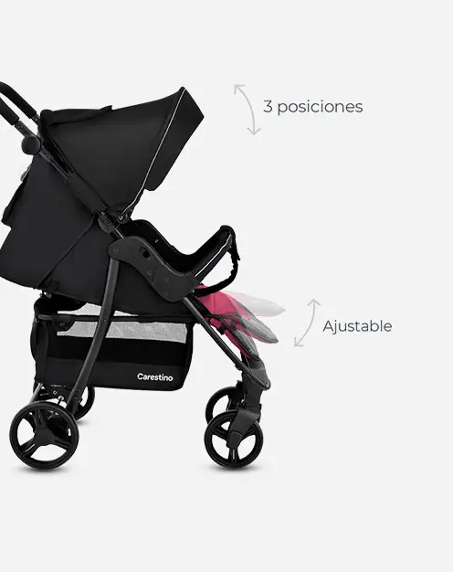 Capota móvil y respaldo reclinado total producto