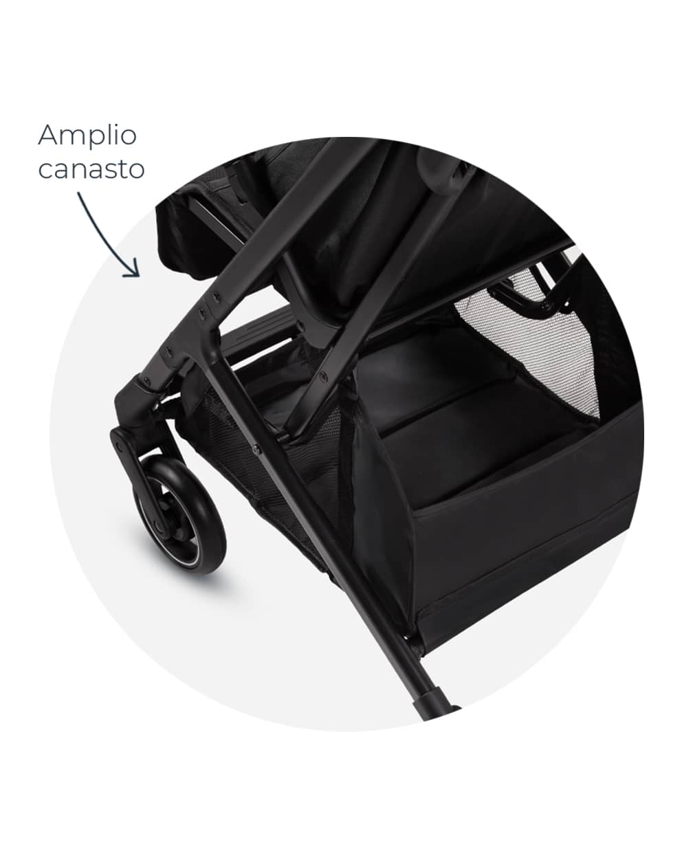 Canasto amplio y accesible producto