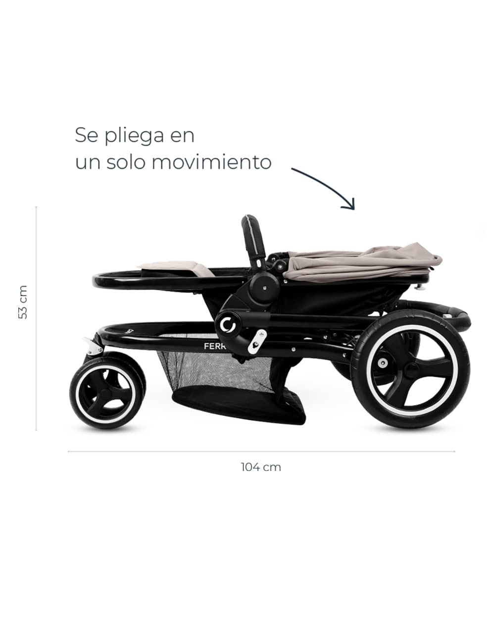Plegado en un movimiento para acompañar tu ritmo producto