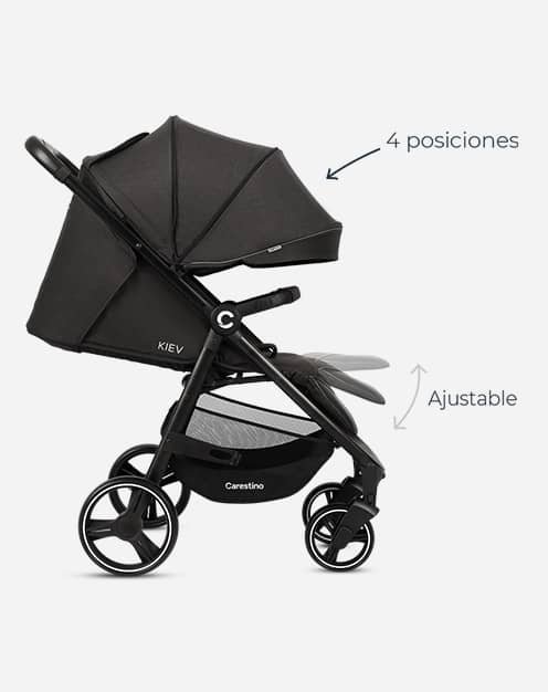 Capota móvil <br> y reclinado total producto