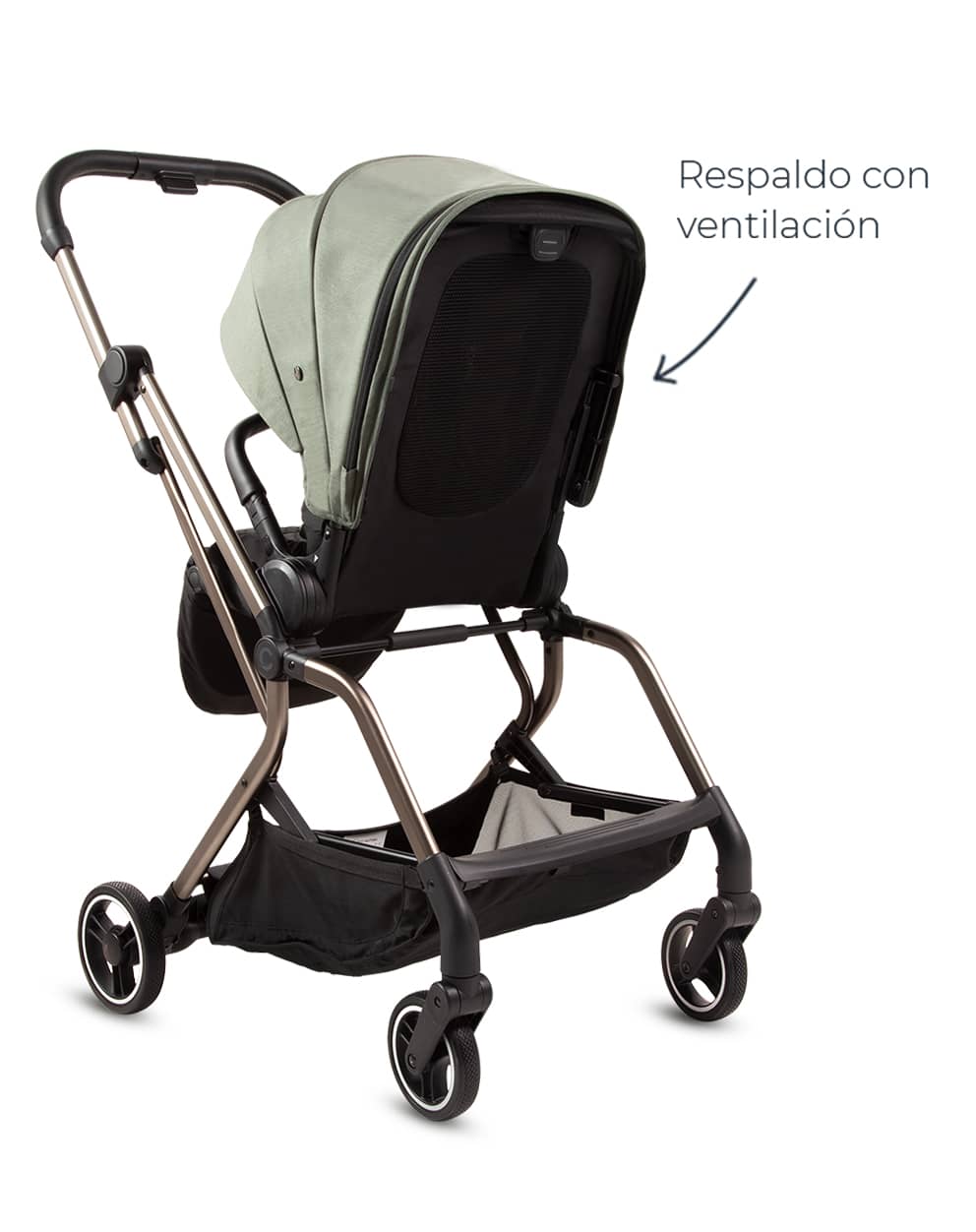 Evolutivo, con asiento reversible y ventilación integrada producto