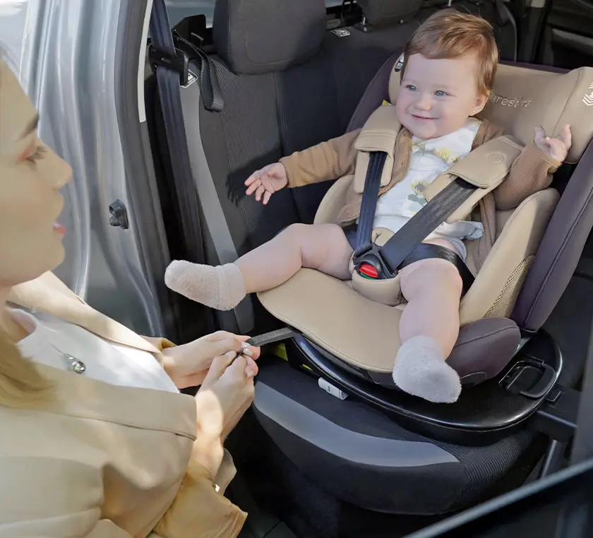 Silla para Carro MÓNACO I-Size 40-150cm Isofix Taupe