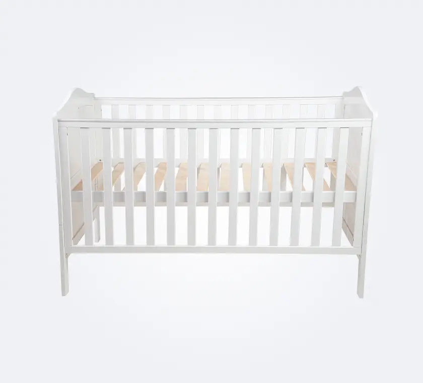 Cuna Cama de Madera Toledo 140x70 Blanco