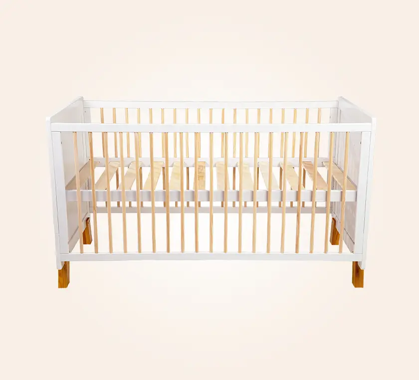 Cuna Cama de Madera Vigo 140x70 Blanco