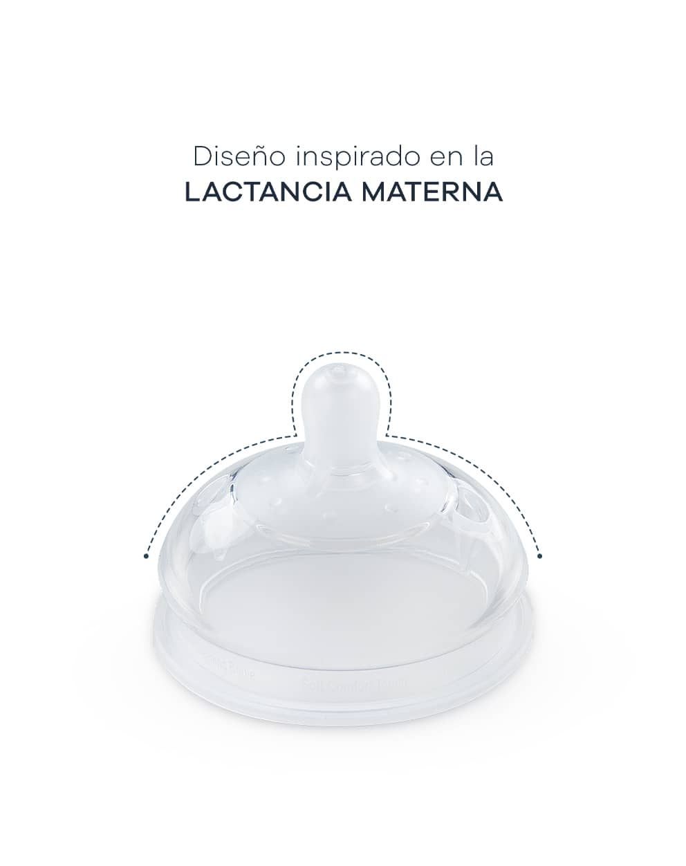 Innovación que reproduce la forma del pecho materno producto