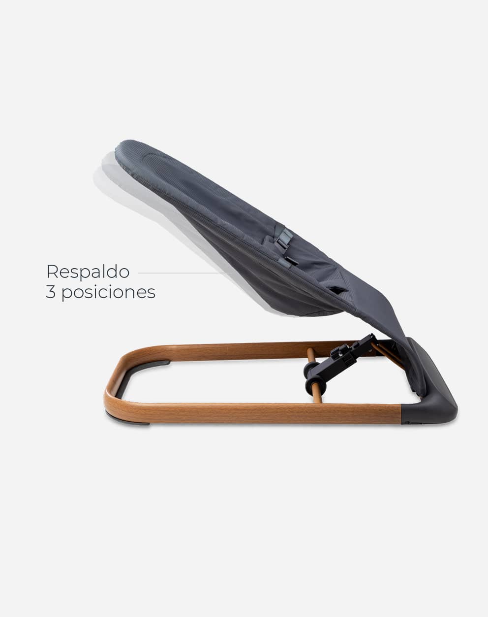 Respaldo ajustable para cada etapa producto