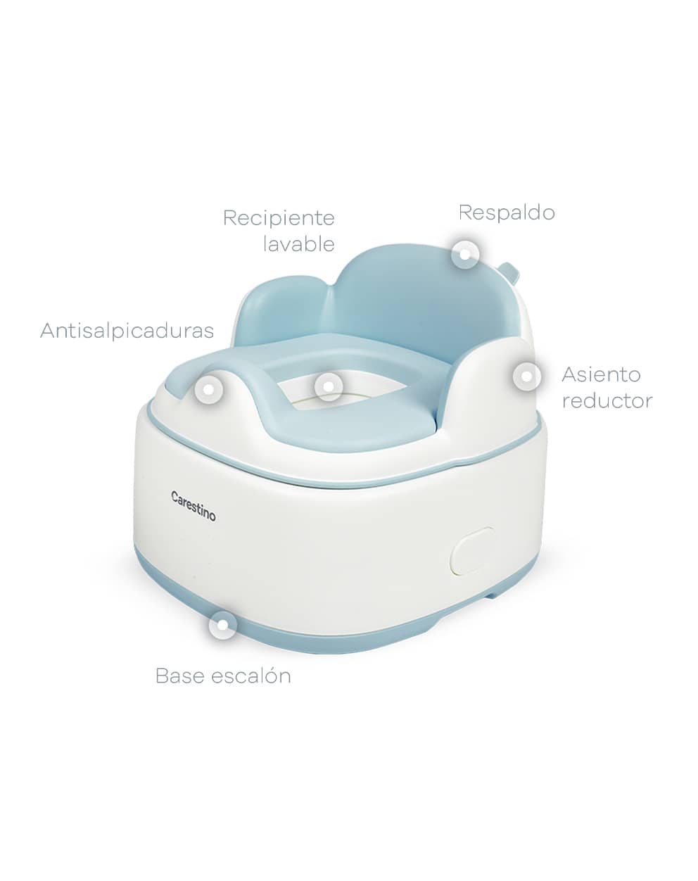 Más cómodo que un entrenador de baño común. Más práctico en cada etapa. producto