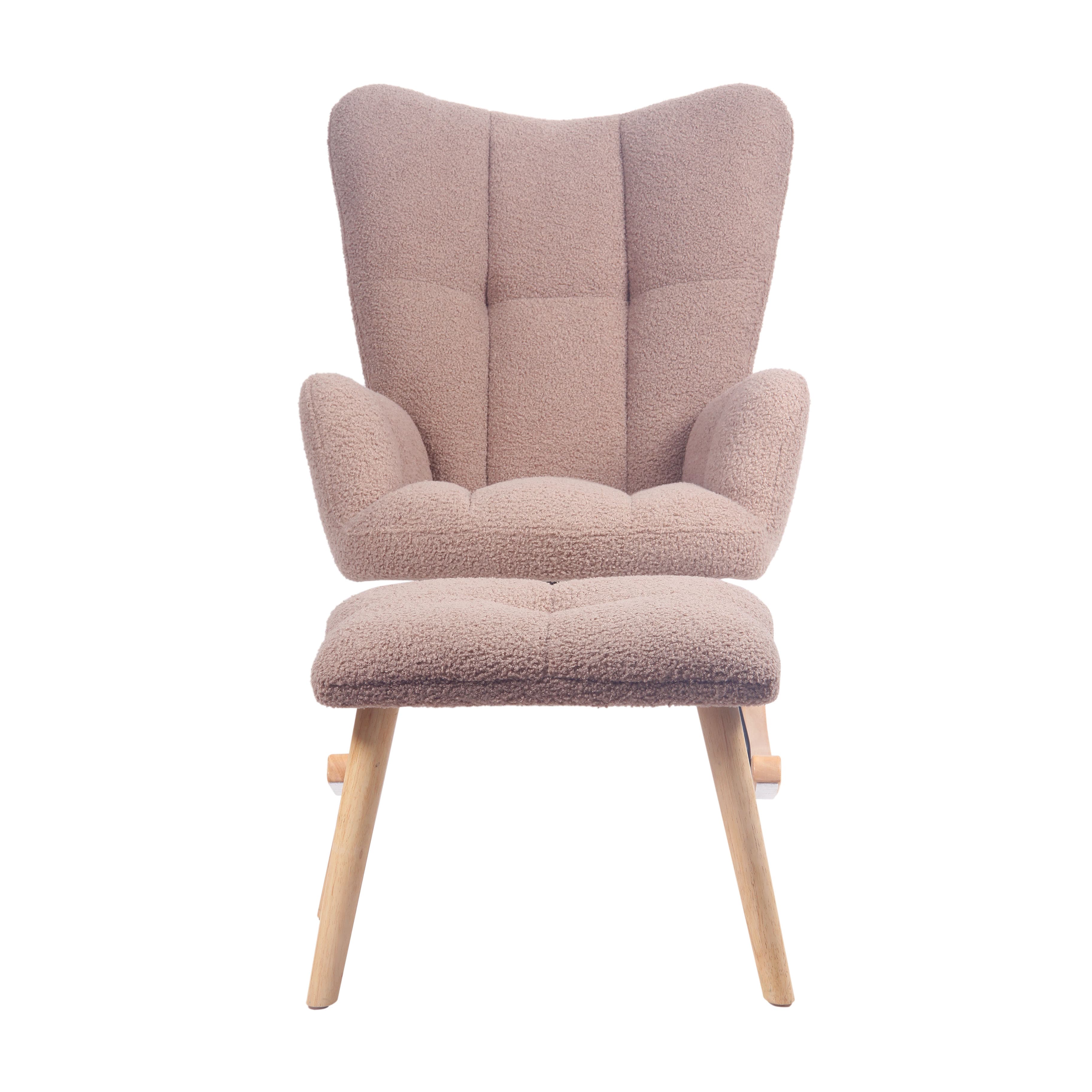 Imagen 2 de 4 de Sillón Mecedor Alba con Apoyapies