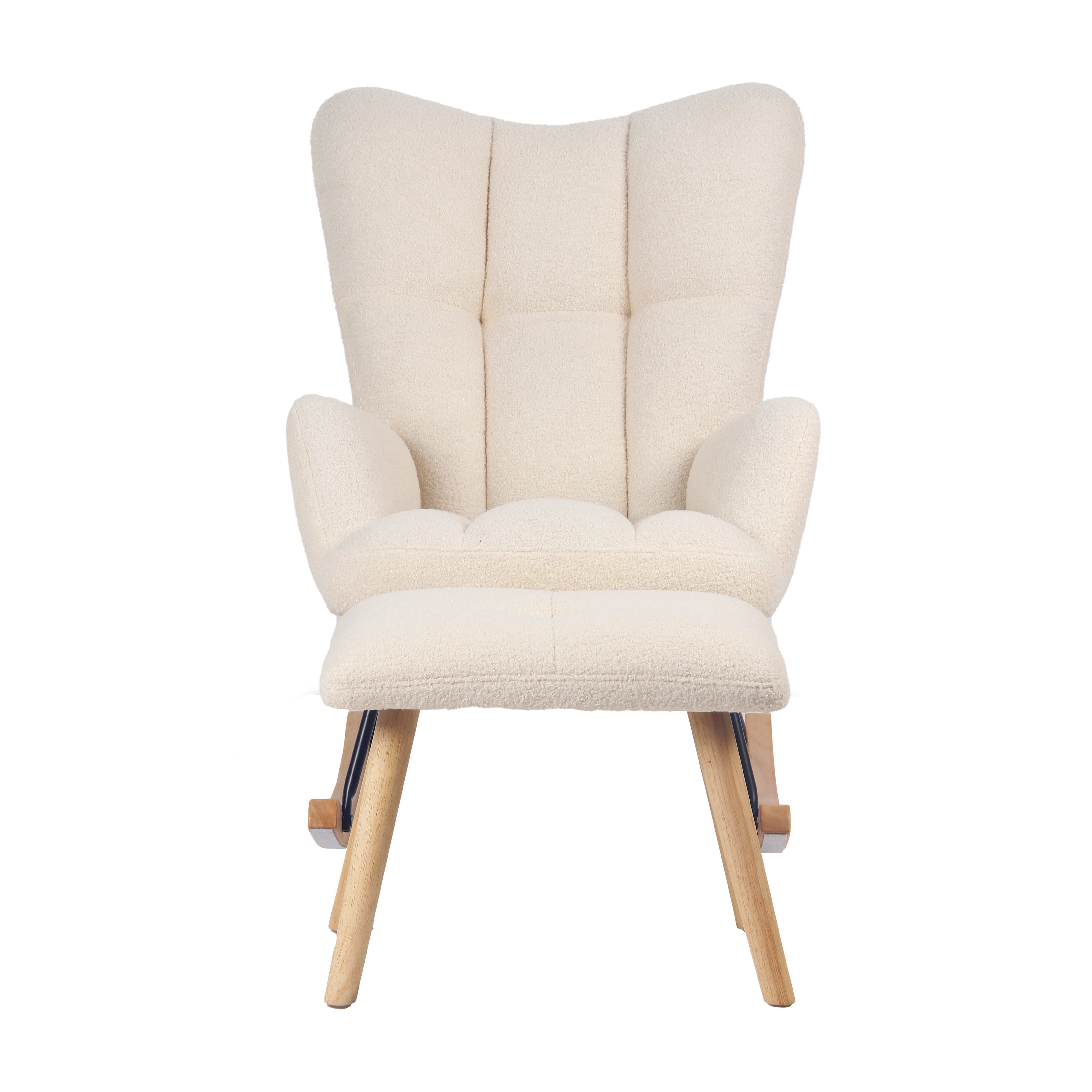 Imagen 2 de 4 de Sillón Mecedor Alba con Apoyapies