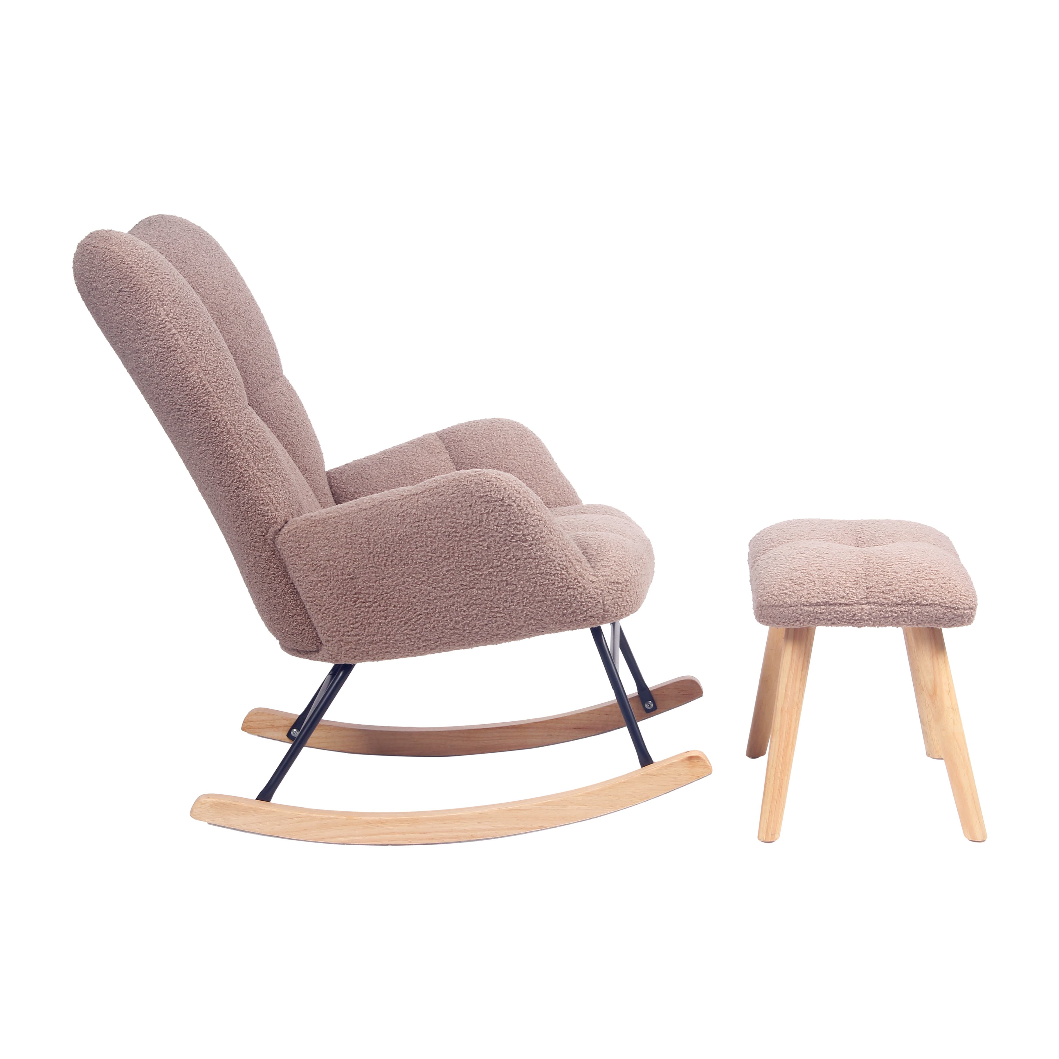 Imagen 3 de 4 de Sillón Mecedor Alba con Apoyapies