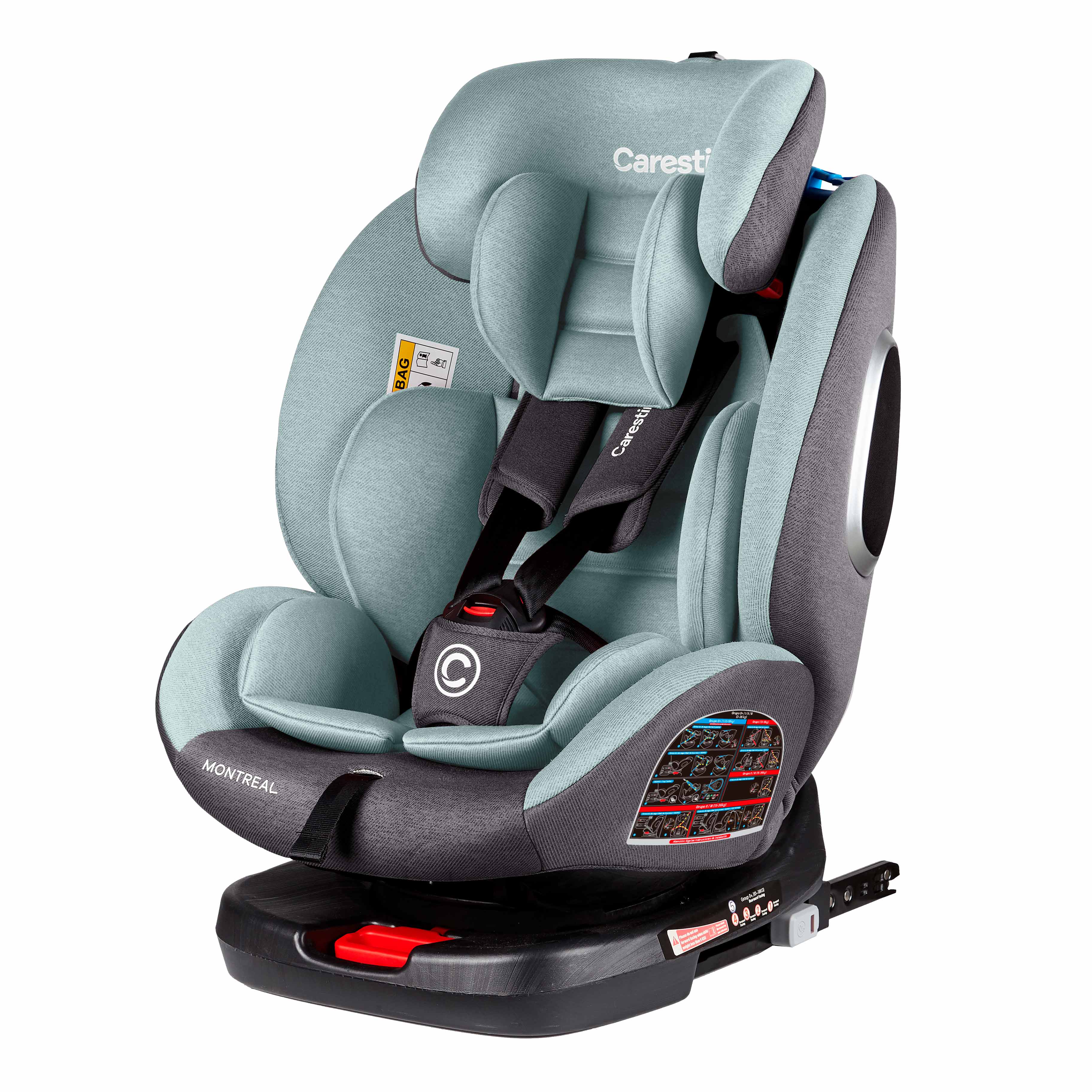 Silla de Auto MONTREAL GRUPO 0/I/II/III ISOFIX Verde