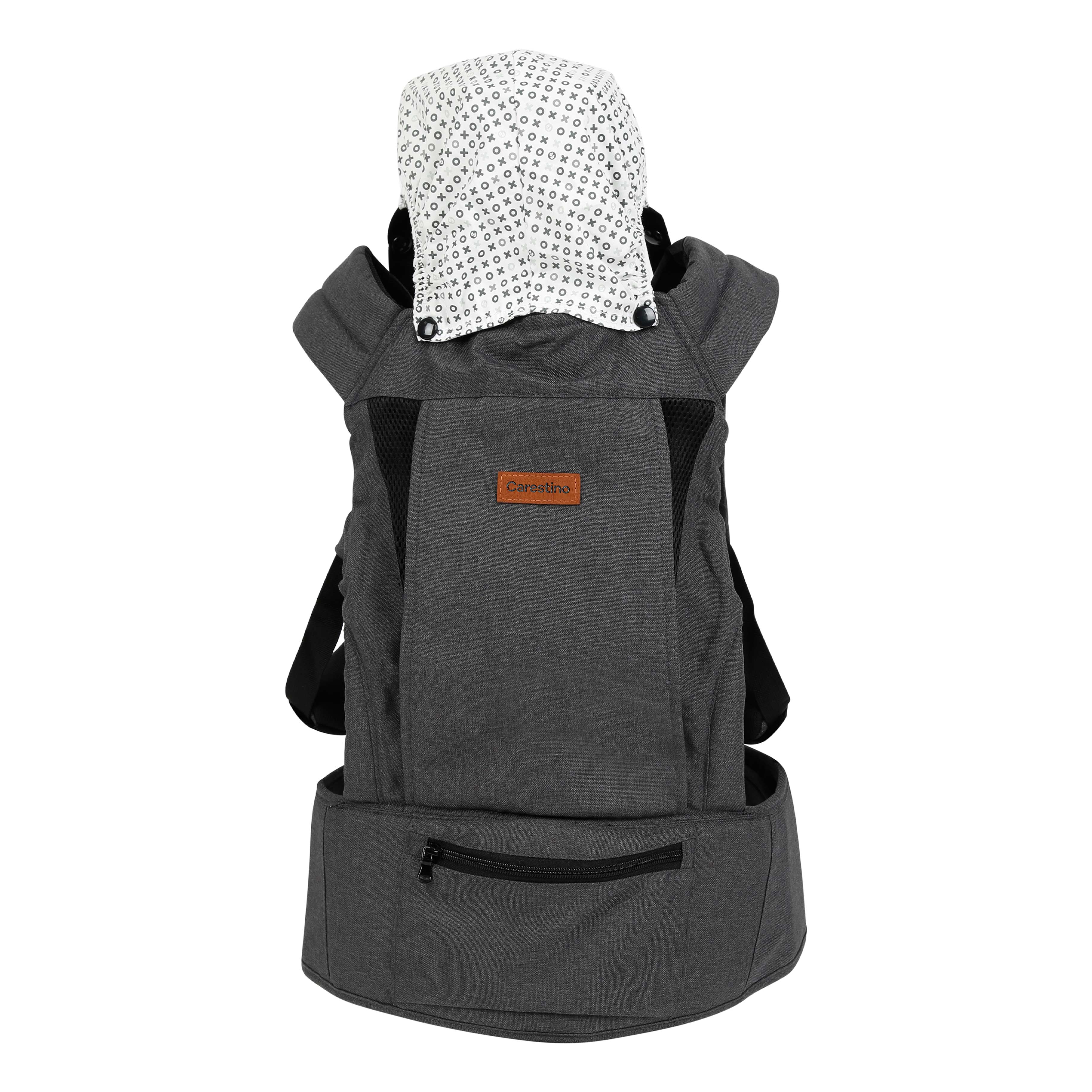 Mochila porta bebe gris oscuro Carestino Argentina
