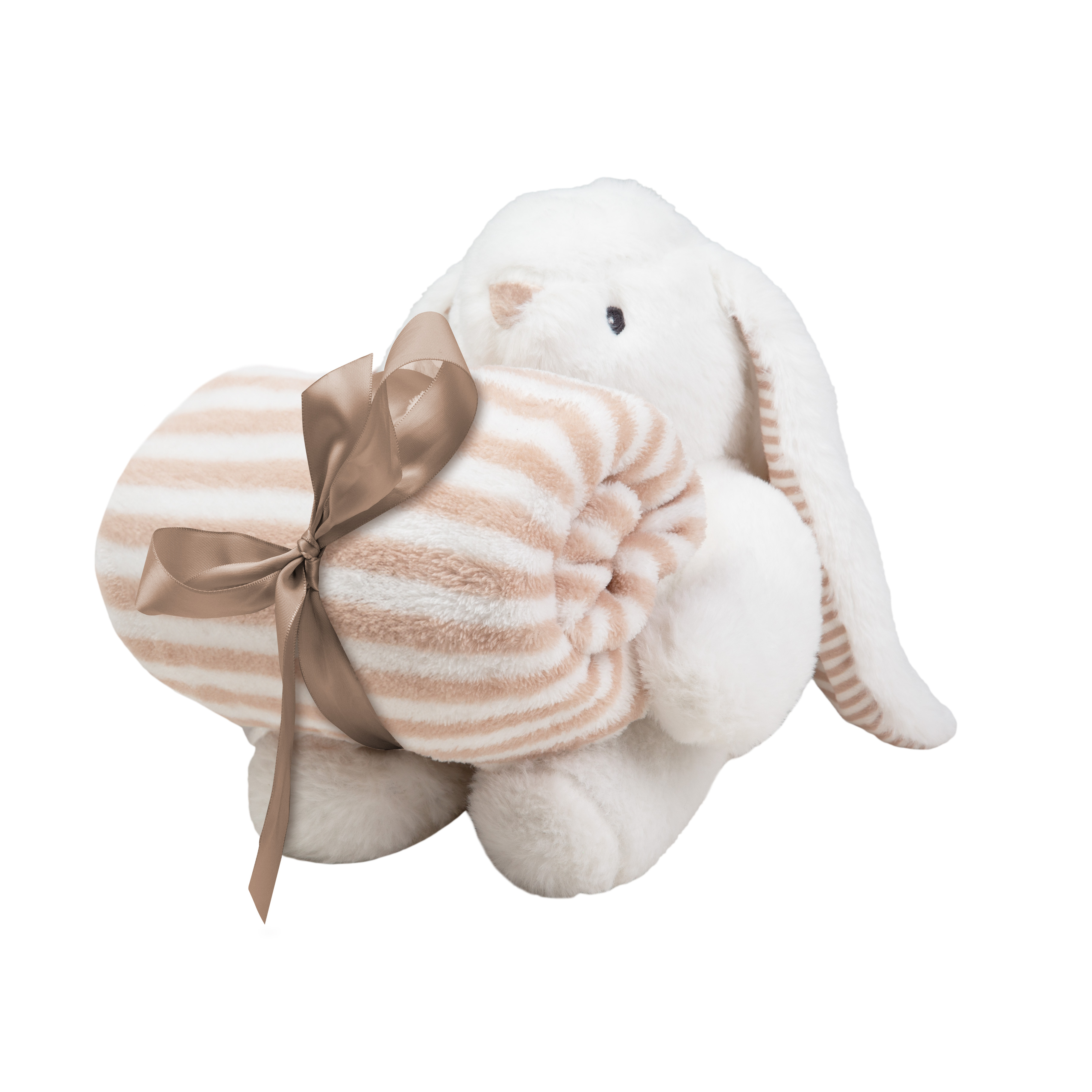 Peluche con Manta Conejo Blanco