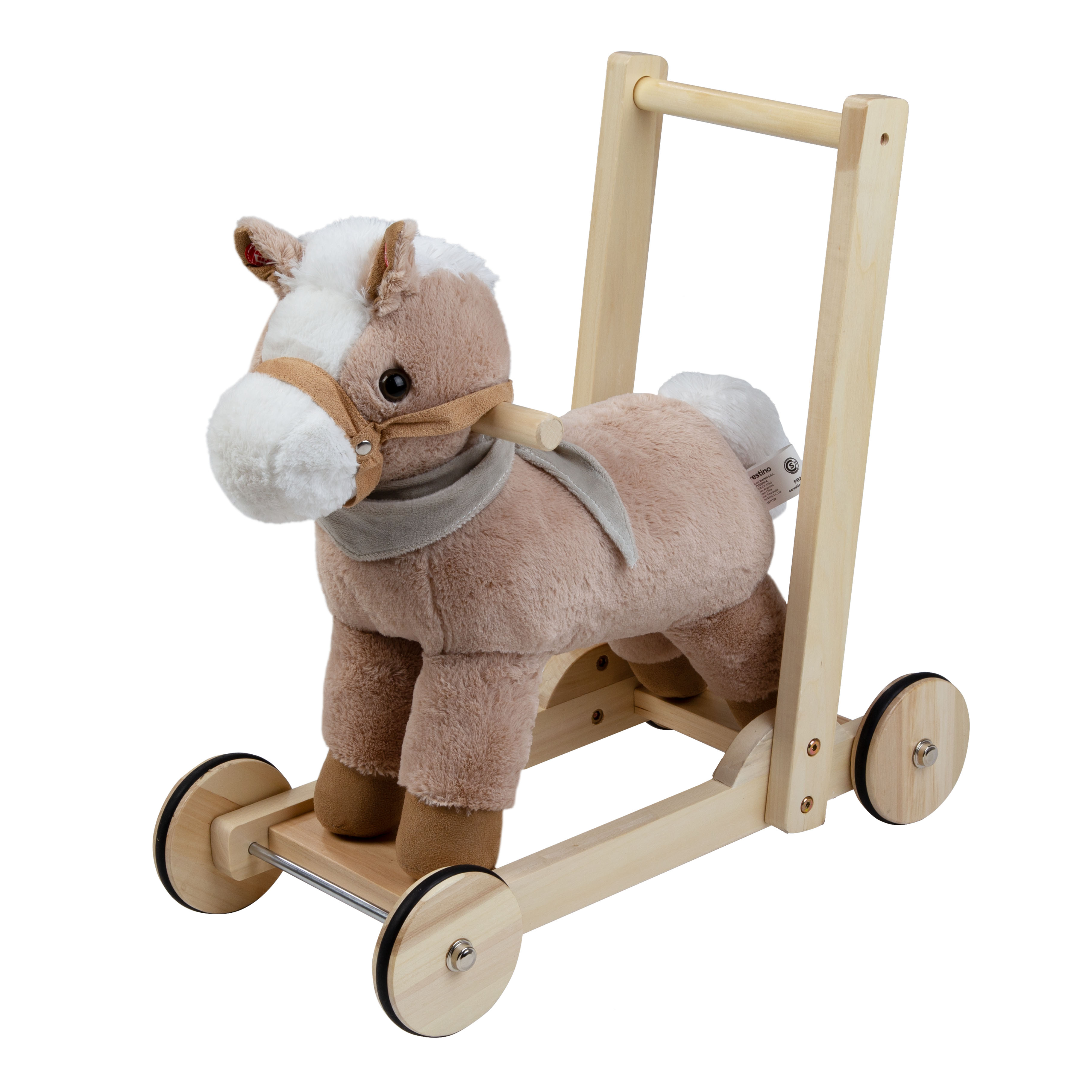 Peluche Caminador y Pata Pata Caballo Beige