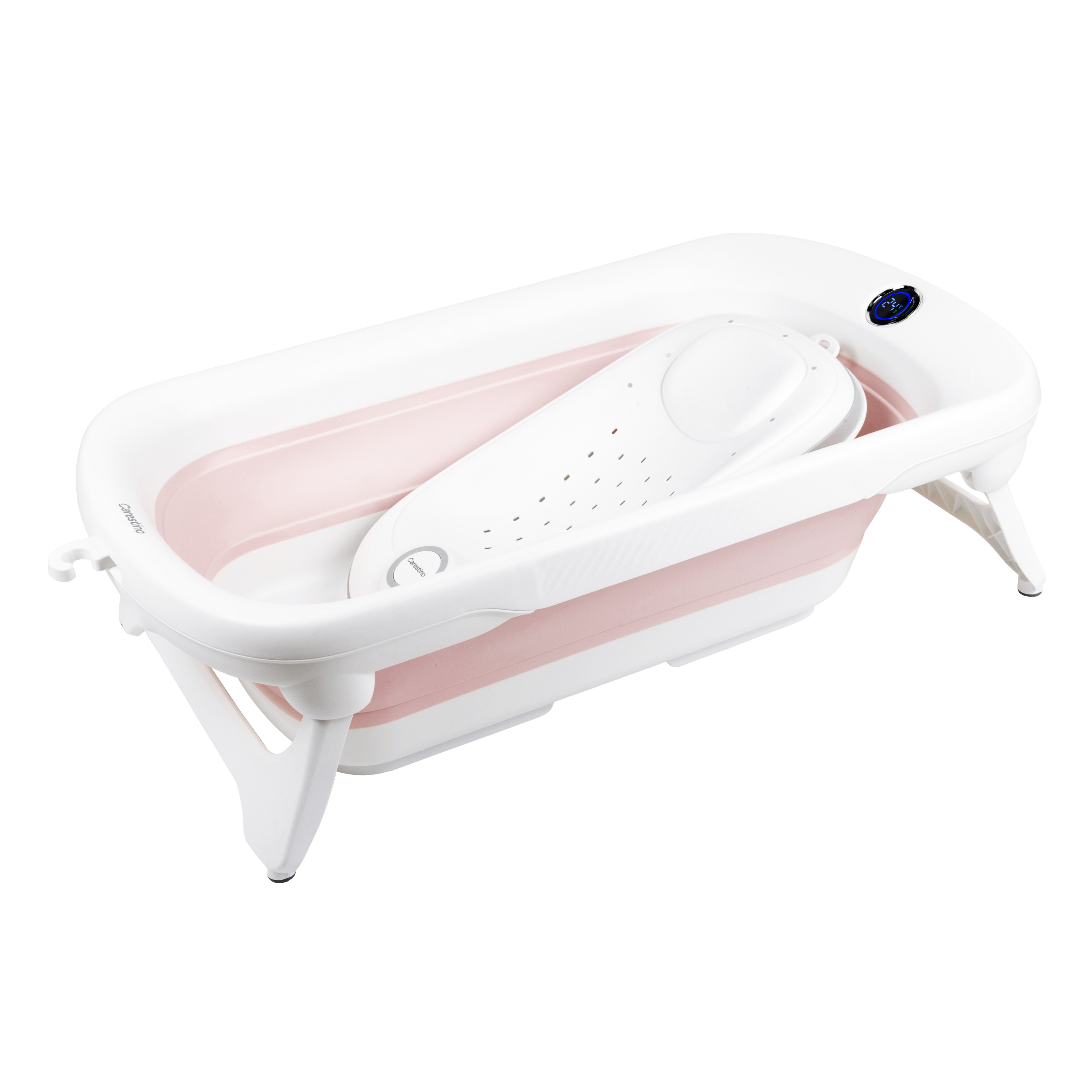 Bañera Plegable con Soporte Amalfi 50L Rosa