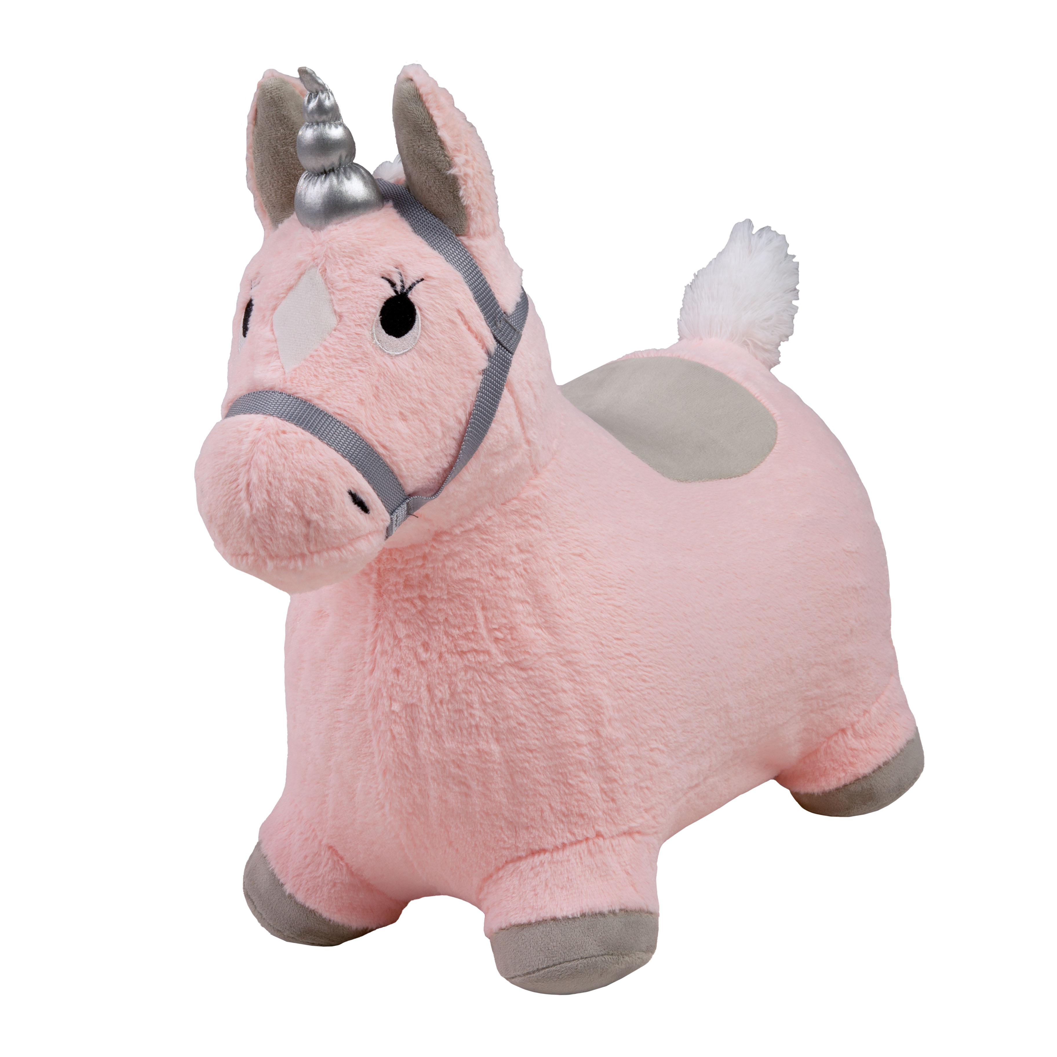 Saltarín de Peluche Inflable +18meses Unicornio Rosa