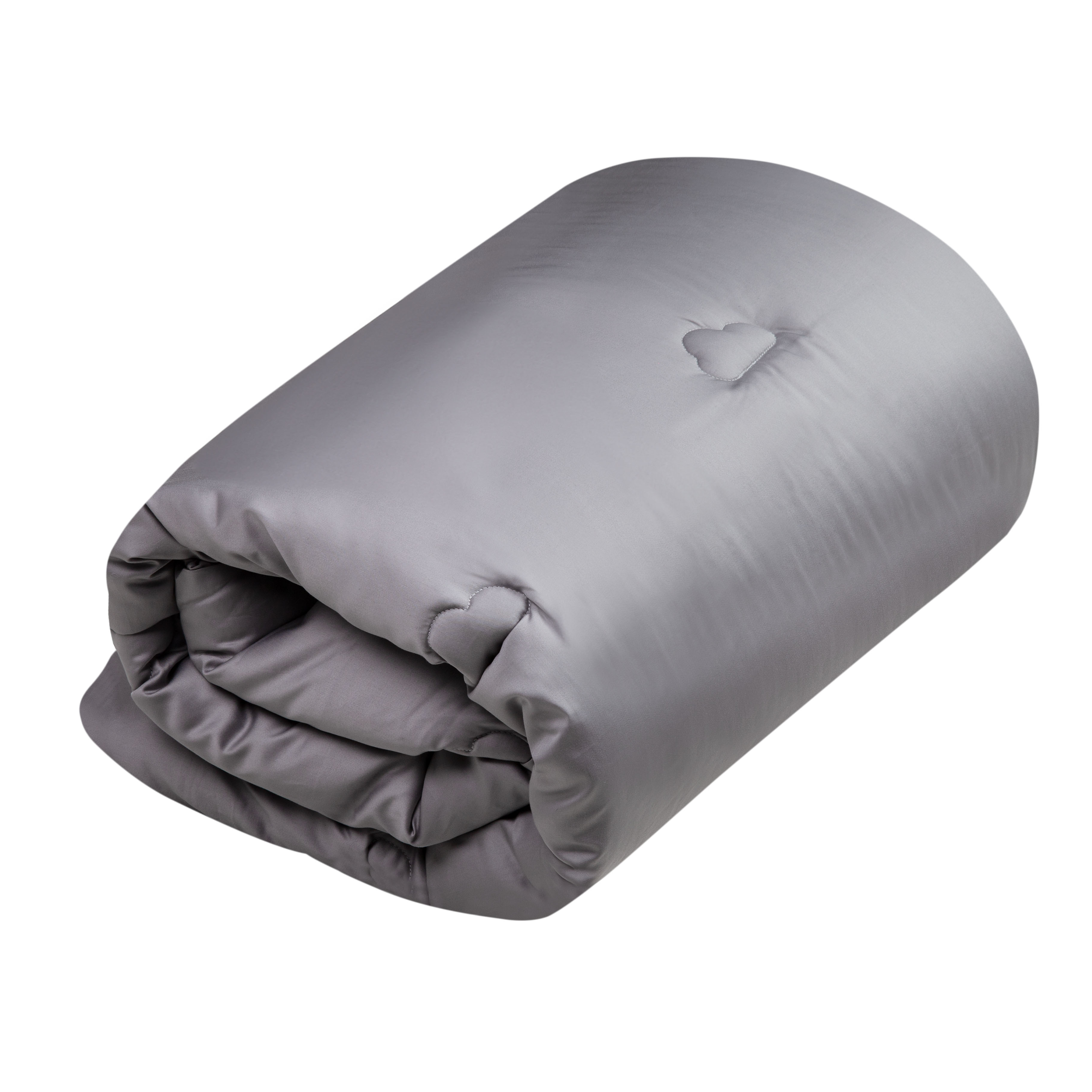 Edredón Para Cuna Cama de Madera de 70x140cm Gris