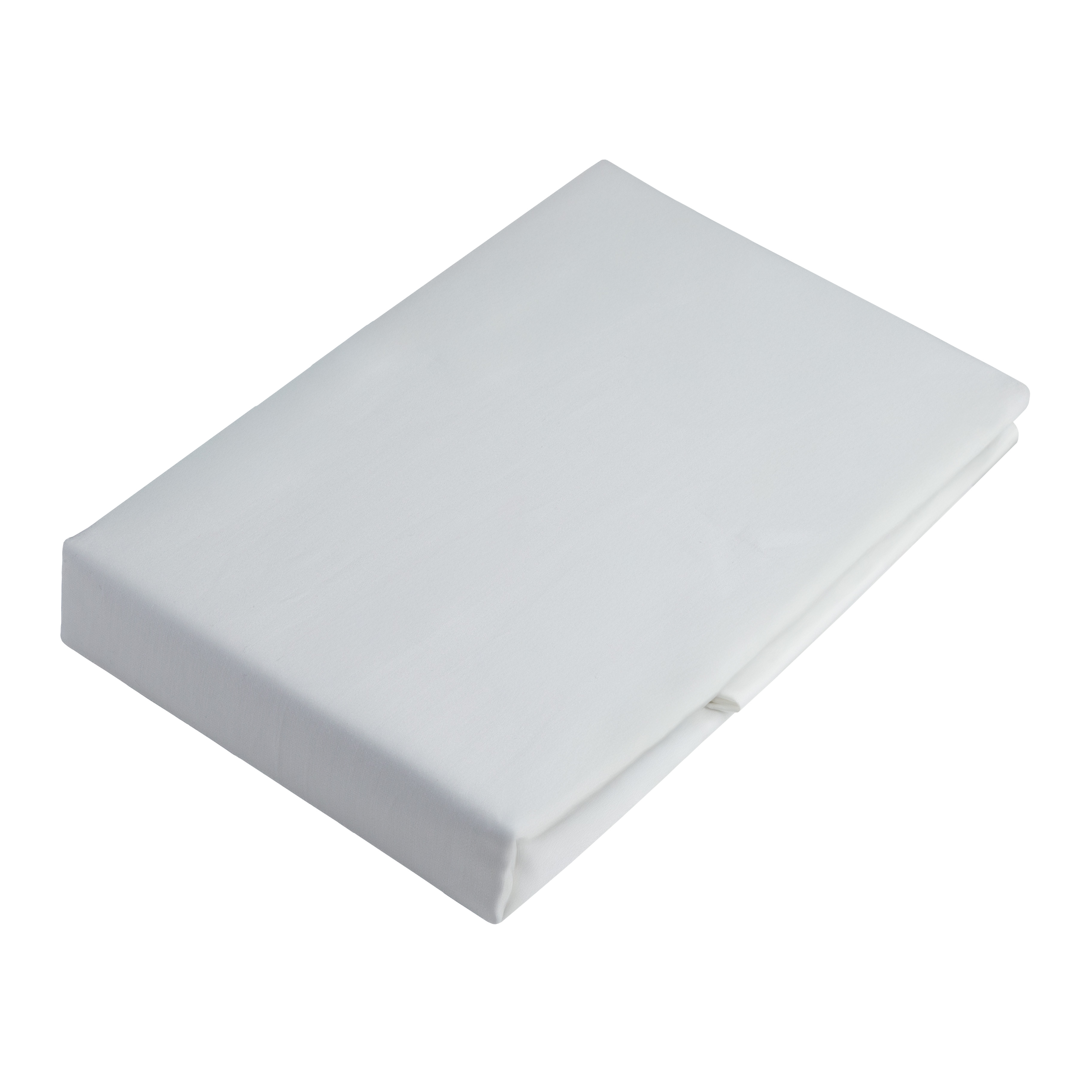 Sábanas 300 Hilos Para Cuna Cama de Madera de 70x140cm Blanco